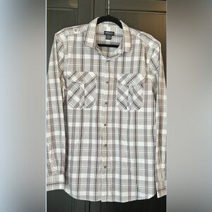 Urban Collection- Men's Plaid Long Sleeve Button Down Shirt